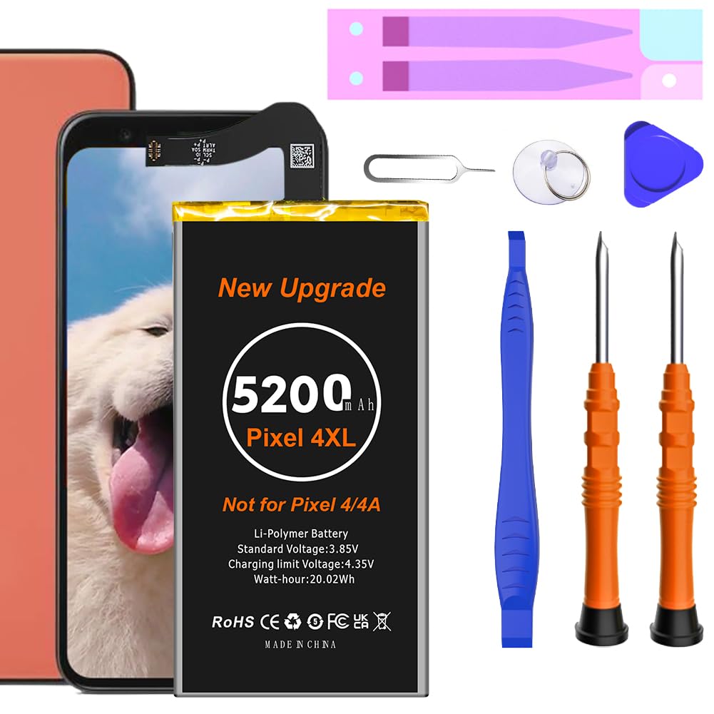 Amazon.com: Battery for Pixel 4XL,[5200mAh] High Capacity